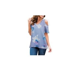 Leo Rosi Women's Ivy Floral Cold-Shoulder Top - Li